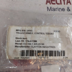 Honeywell At72D Control Transformer 24V Nema Type D 120V 50/60Hz 39 Va