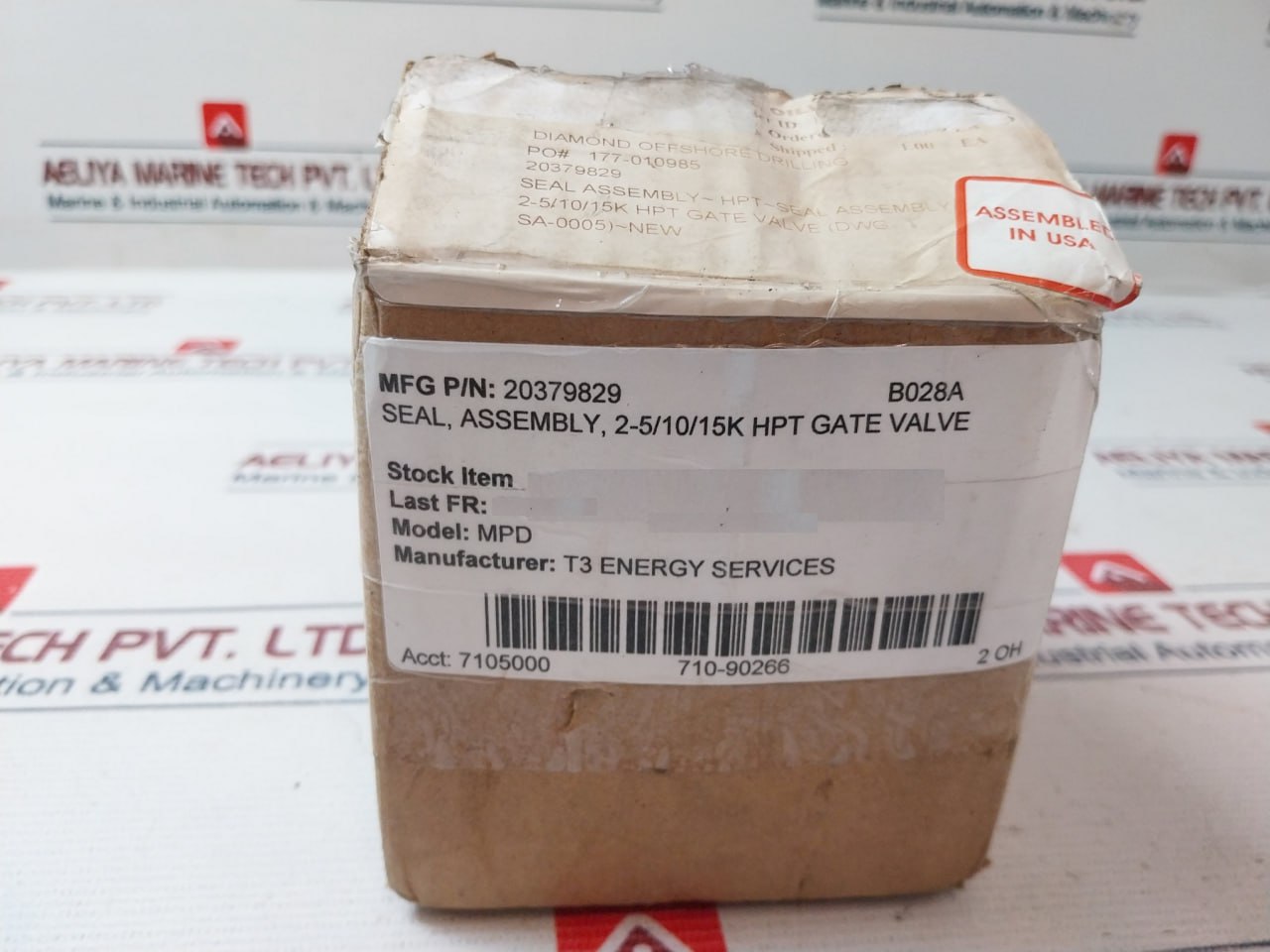 T3 Energy Pa-0193 Mpd Hpt Gate Valve Seal Assembly 20379829