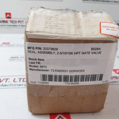 T3 Energy Pa-0193 Mpd Hpt Gate Valve Seal Assembly 20379829