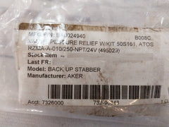 Atos Rzma-a-010/250-npt/24 Pressure Relief Valve Kit 50S161 Npt Ansi B21