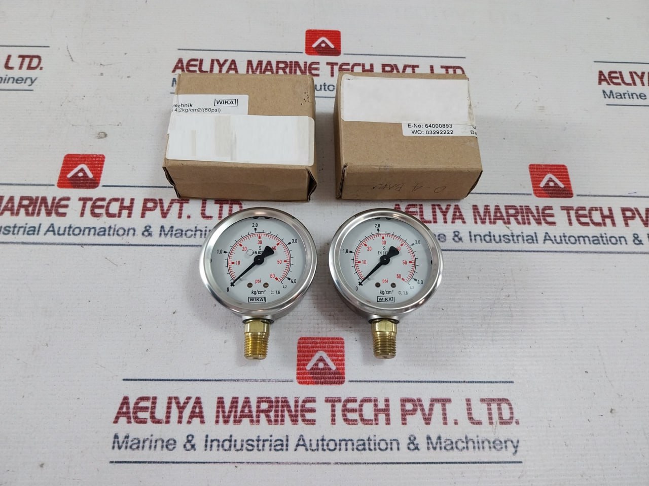 Wika 213.53.063 Pressure Gauge 0-60 Psi