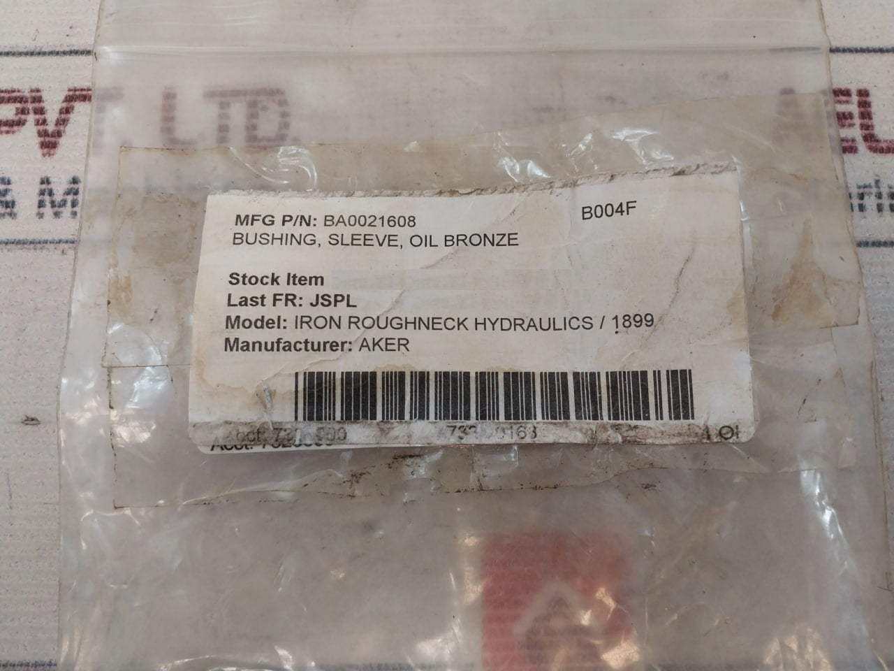 Aker Ba0021608 Bushing Sleeve Oil Bronze