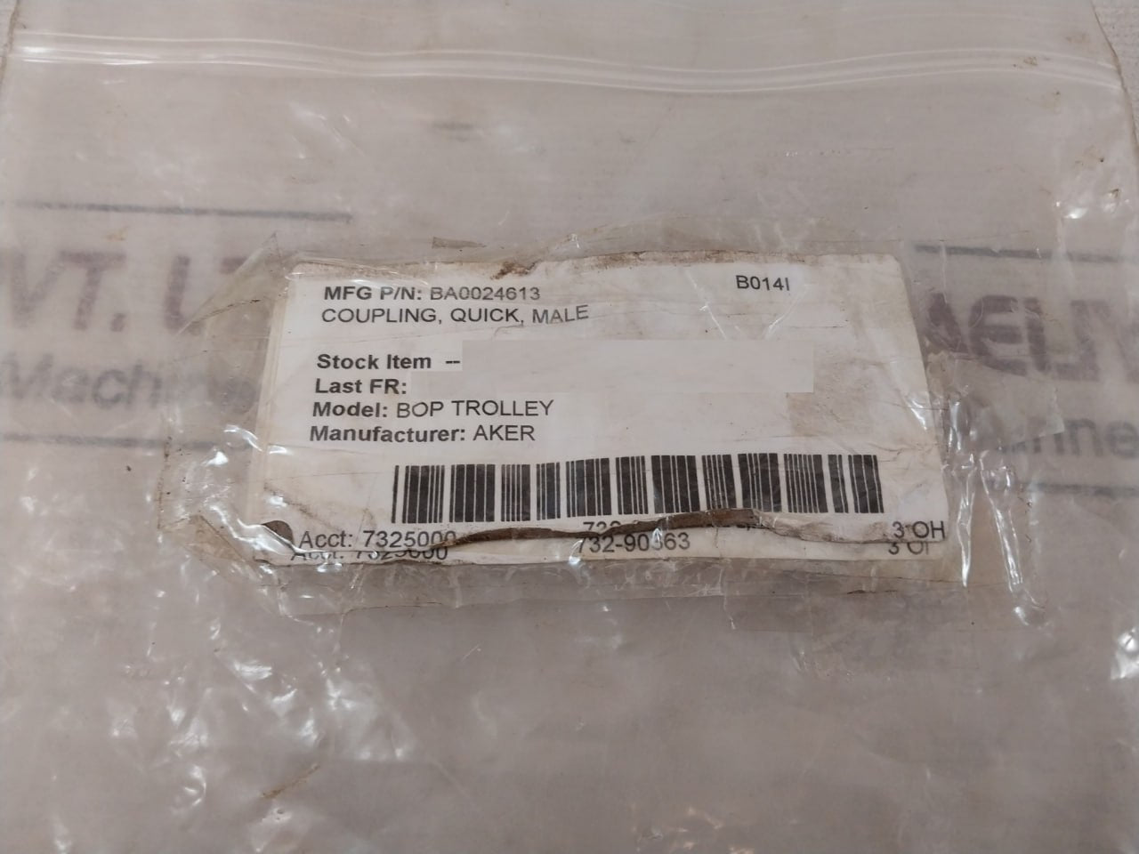 Faster Vvs114Gasm Quick Coupling Male Ba0024613