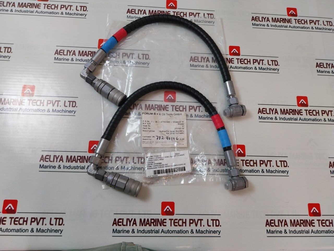 Hansa Flex 775300-12 Hydraulic Hose Assembly For Slip Cylinder 732-91146