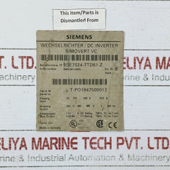 Siemens 4Am8695-0Ua40-0Nn2 Power Transformer 460V-440V-400V-380V
