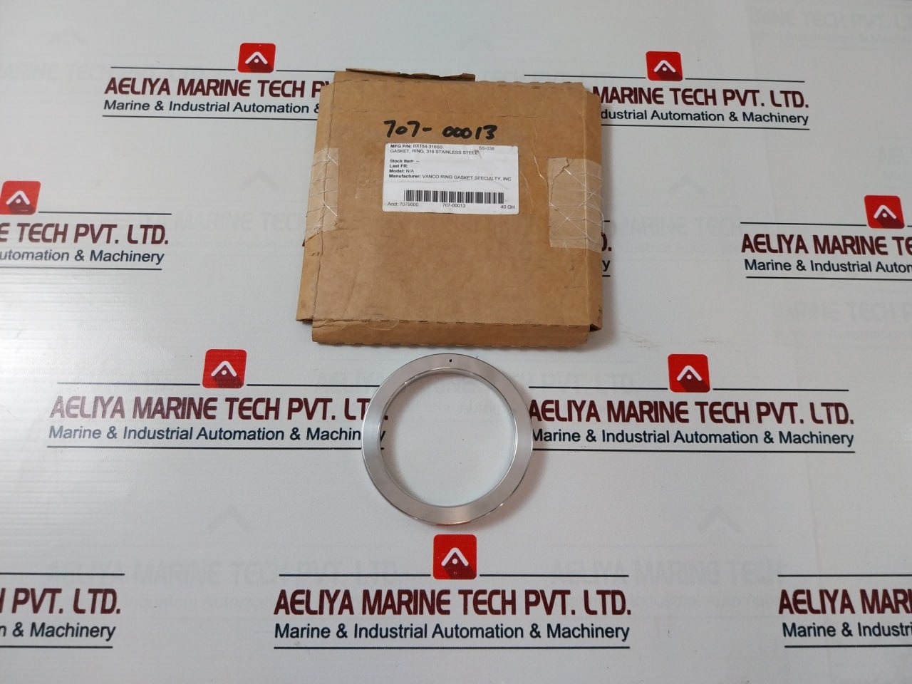 Vanco Ring Bx154-s316-4 Gasket Ring 316 Stainless Steel Bx154-316Ss, Ss-038