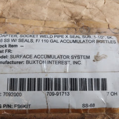 Dtl Technologies Esx66 Weld Pipe Surface Accumulator System Rev F, Fs6kit