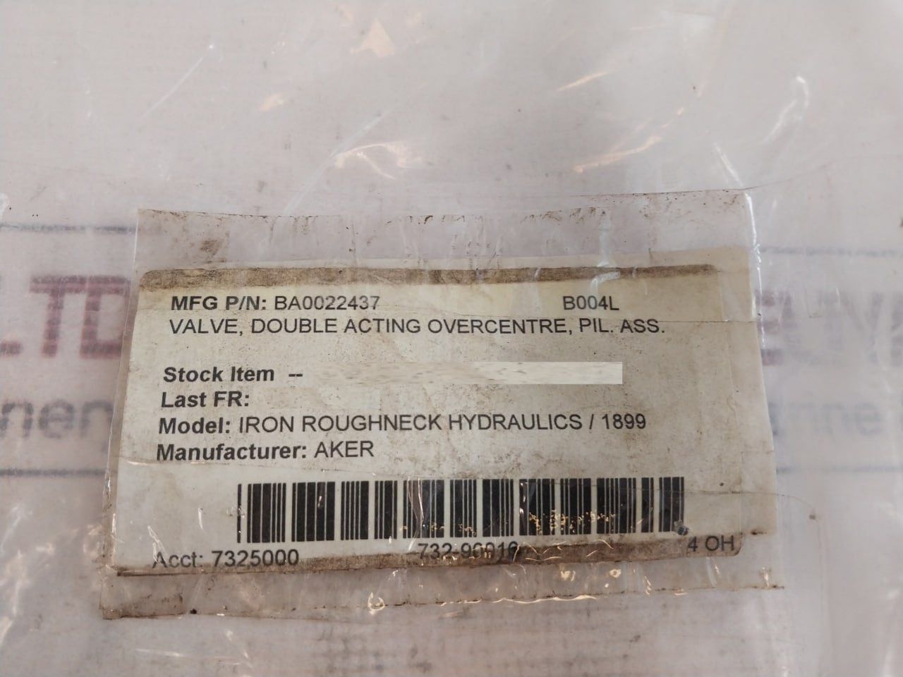 Oil Control 05420510043500A Dual Counterbalance Valve