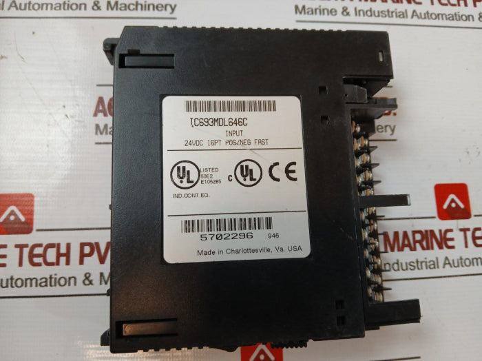 Ge Fanuc Ic693Mdl646C 16 Point Dc Voltage Input Module 24Vdc 5702296