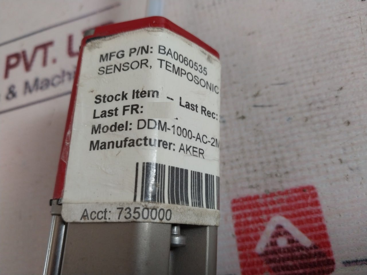 Temposonics Ddm-1000-ac-2M Position Sensor F/Cylinder Ba0060535
