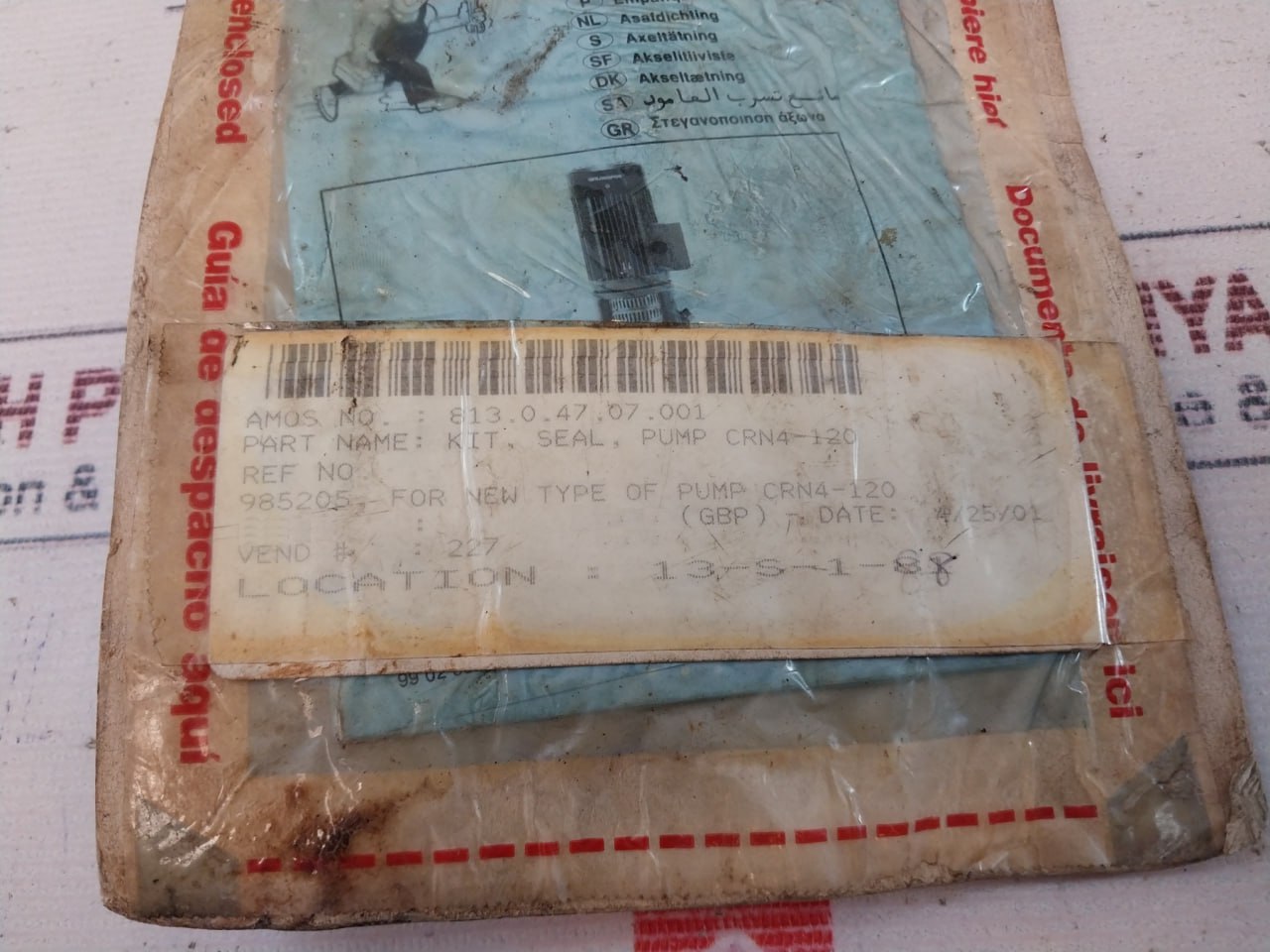 Grundfos 985205 Shaft Seal Pump CRN4-120 Kit