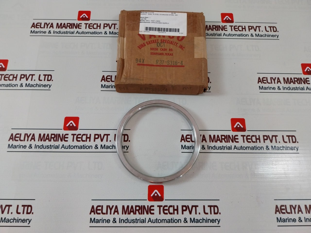 Vanco R37-s316-4 Stainless Steel Gasket Ring R-37Ss