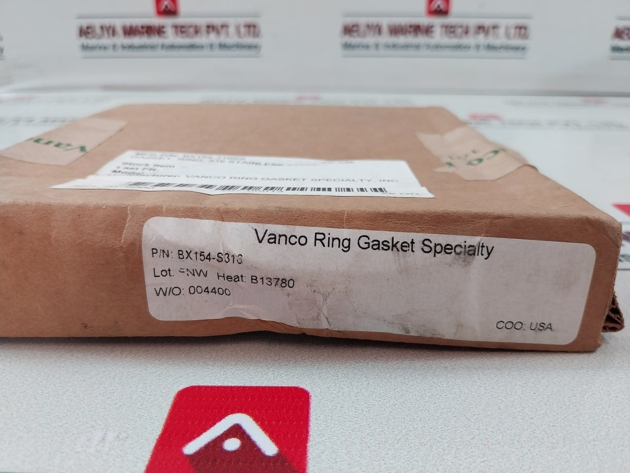 Vanco Bx154-s316-4 Gasket Ring 316 Stainless Steel Bx154-s316