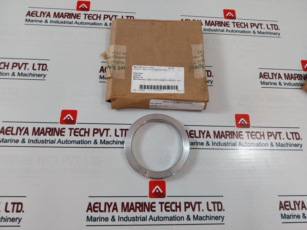 Vanco Bx154-s316-4 Gasket Ring 316 Stainless Steel Bx154-s316