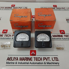 Simpson M-10485-5 Panel Meter 0-8 Dc Amperes