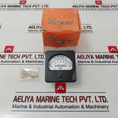Simpson M-10485-5 Panel Meter 0-8 Dc Amperes