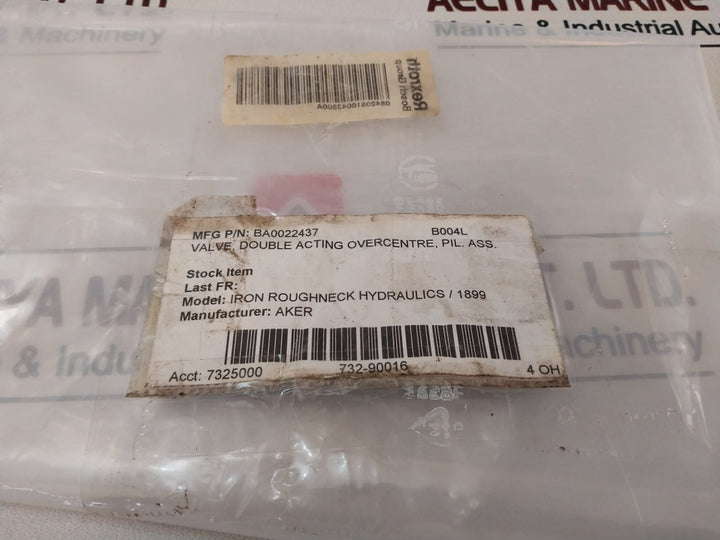 Rexroth/Oil Control 05420510043500A Double Acting Overcentre Valve Ba0022437