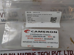 Cameron 2394793-01-99 1/4" Shuttle Valve Repair Kit 2395468-01-09-03