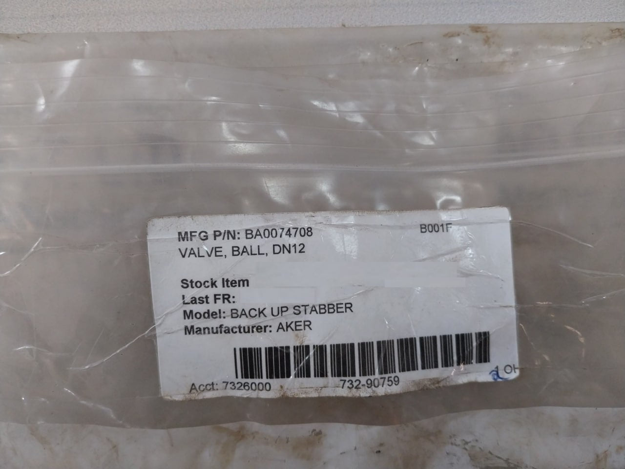 Rotelmann Dn12 Ball Valve Back Up Stabber Ba0074708