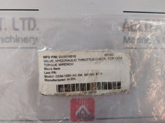 Rexroth Ddm-1000-ac-2M Hydraulic Throttle Check Valve For Ddm Torque Wrench