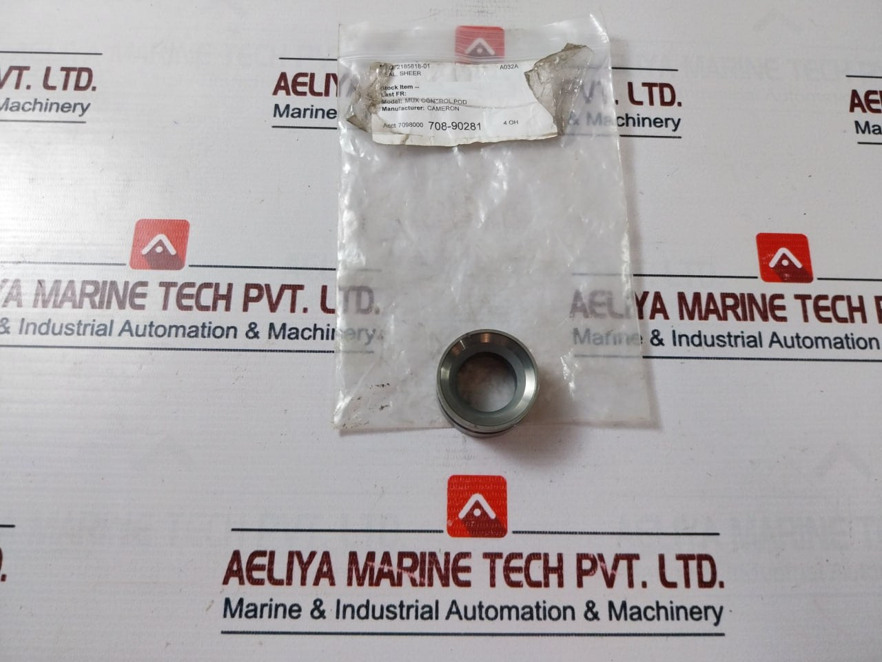 Lot of 4X CAMERON 2378256-01 Mux Control Pod Sheer Seal W1728313/1 Rev 03 A032A