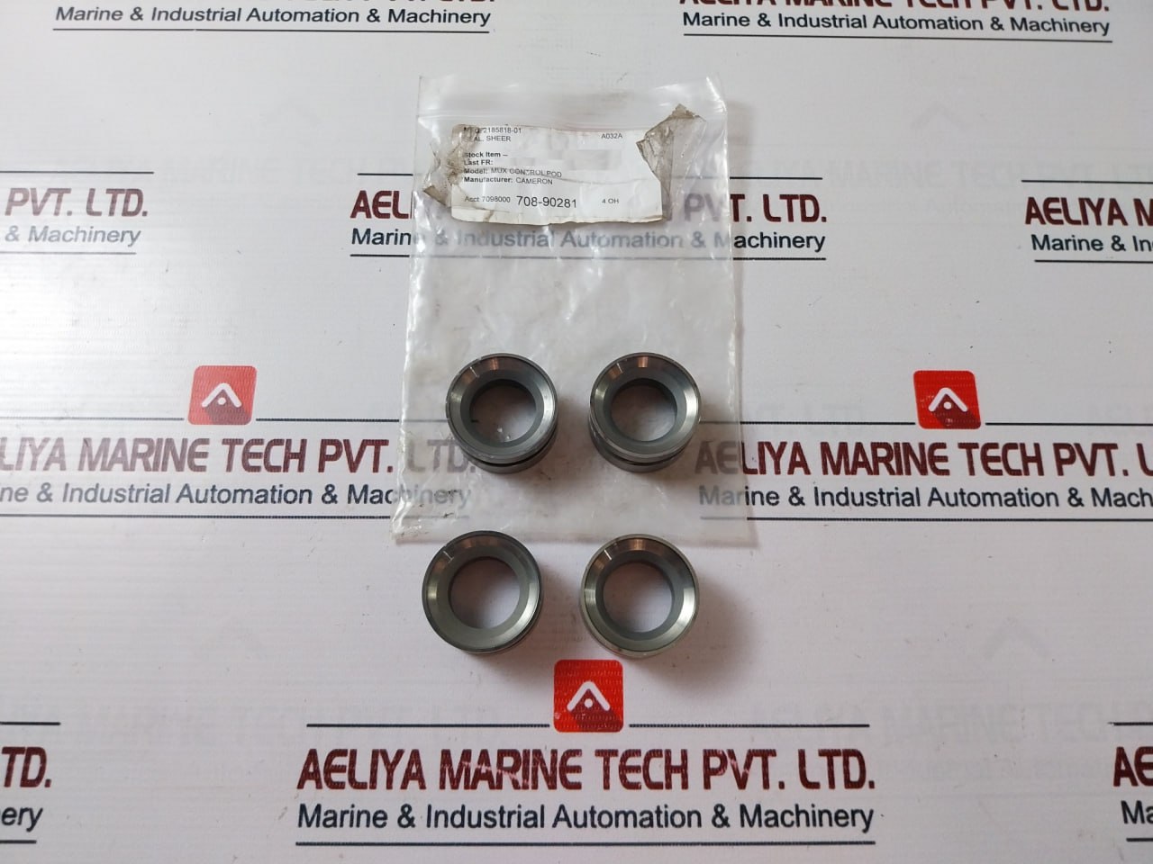 Lot of 4X CAMERON 2378256-01 Mux Control Pod Sheer Seal W1728313/1 Rev 03 A032A