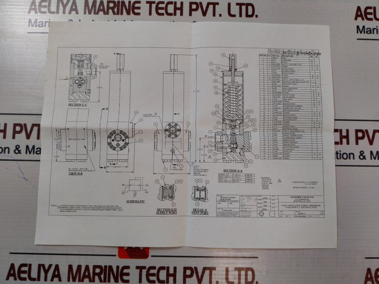 Cameron 2710354-05-01-99 Wave Spring Regulator Valve Repair Kit