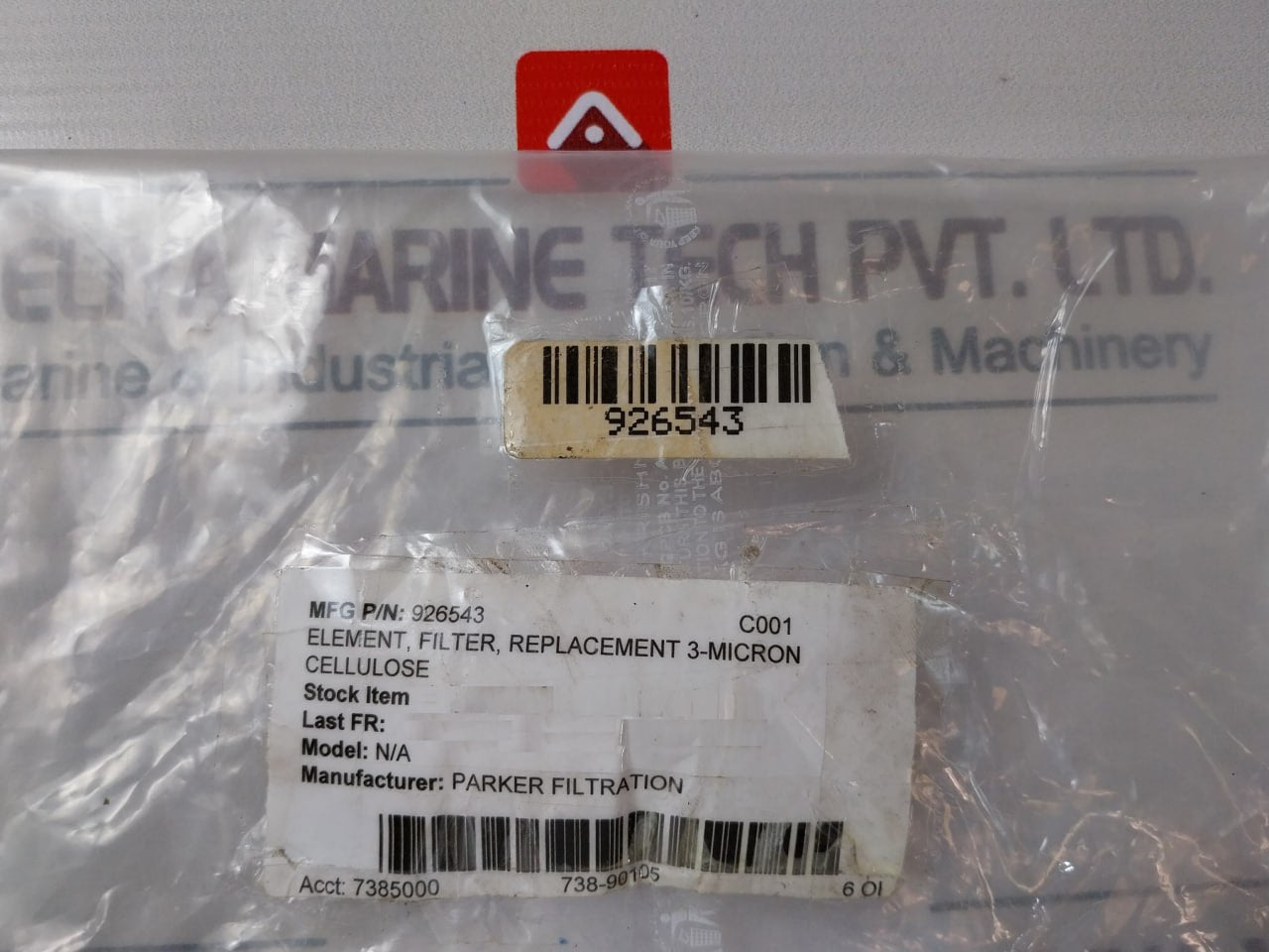 Parker 926543 03C Hydraulic Elemen Filter 926543