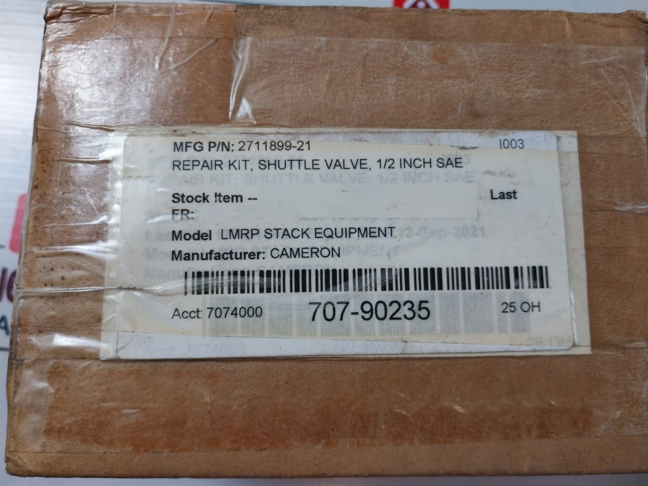 Gilmore Valve 27027 Rk Shuttle Valve Repair Kit 1/2 Inch Sae 2711899-21