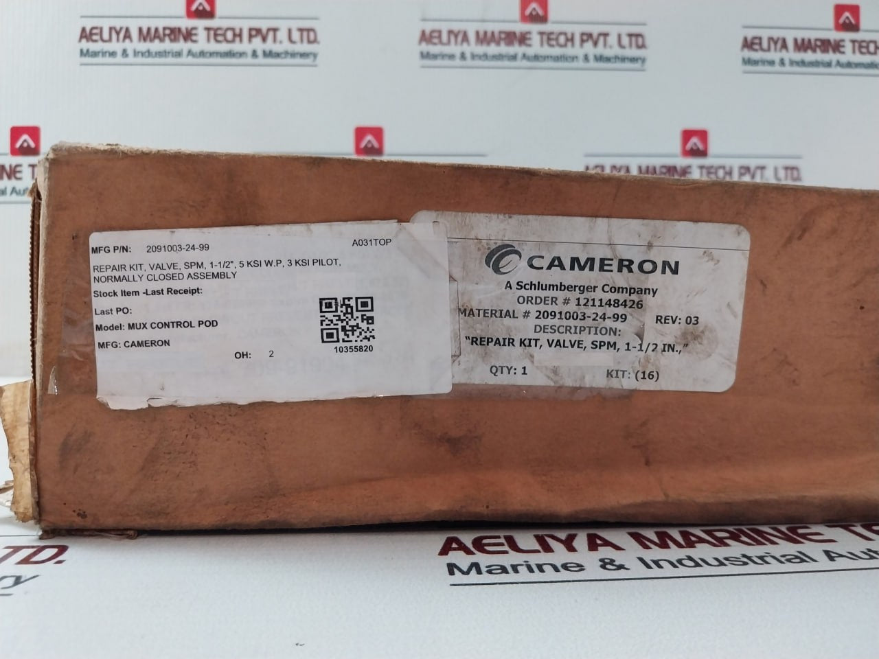 Cameron 2091003-24-99 3 Ksi Pilot Normally Closed Assembly Valve Repair Kit