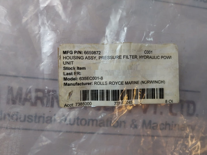 Parker Ff1146.Q010.Bs35.Gt16-kr Hydraulic Pressure Filter Housing 6659872