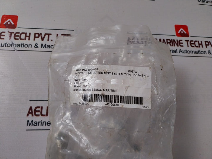 Sem-safe 8004008 Nozzle For Water Mist System 7426000 742-90646 15 Oh
