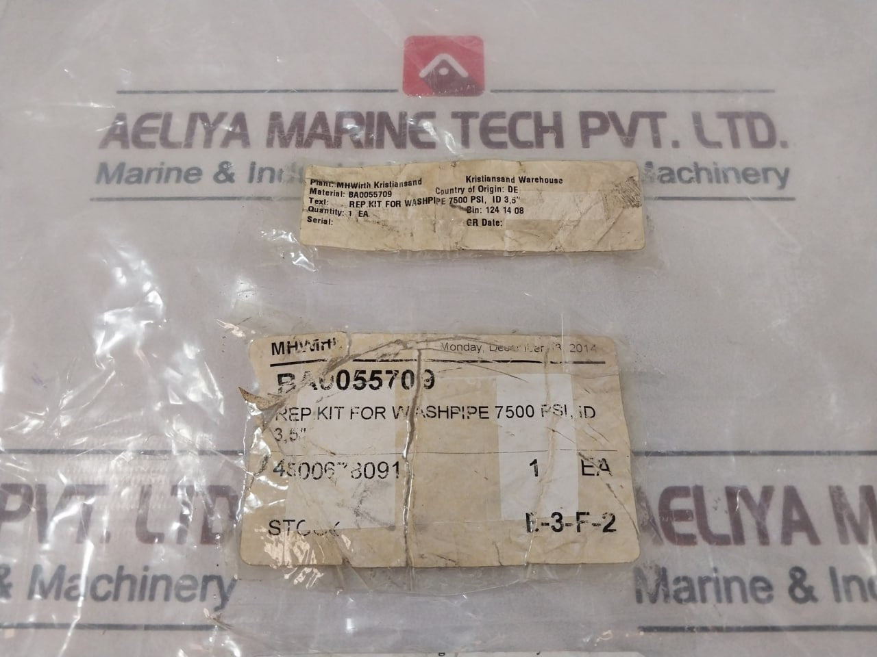 Aker Ba0055709 3,5” Washpipe Repair Kit 4500678091