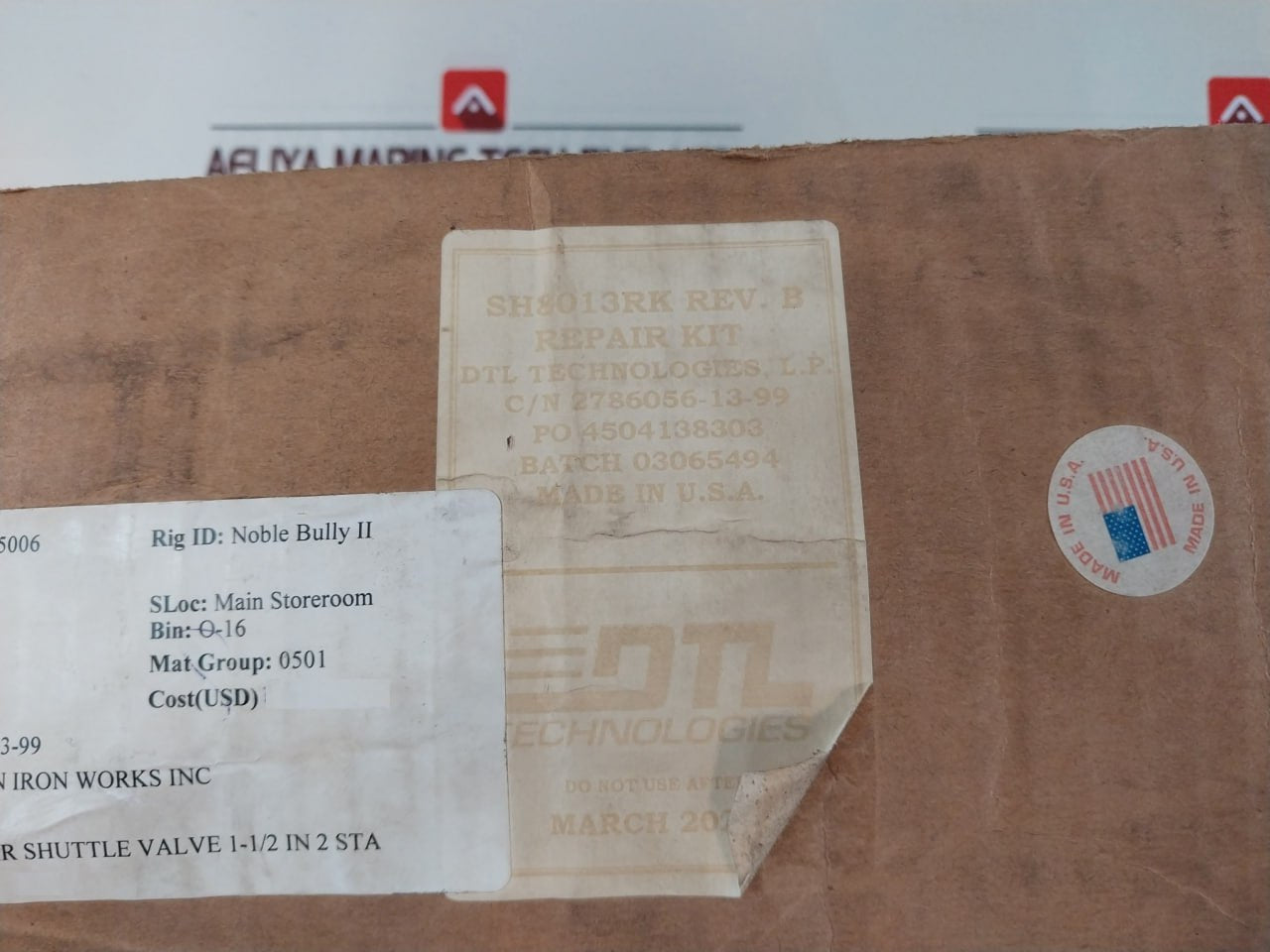 Cameron Dtl Technologies 2786056-13-99 Shuttle Valve Repair Kit