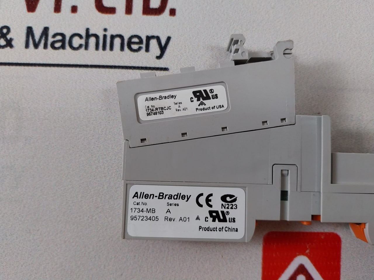 Lot of 6X Allen-Bradley 1734-MB I/O Monitoring Terminal Base 1734-RTBCJC