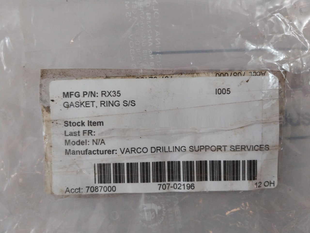 Vanco 6A0003 Gasket Ring