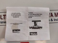 Parker 6F-b8Lj2-ssp B Series Manual Ball Valve 160K Riser Tensioner