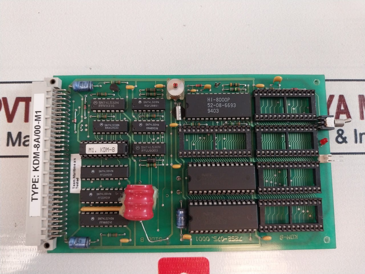 Kongsberg Kdm-8A/00-m1 7252-075.0001 Clock Memory Board Pcb