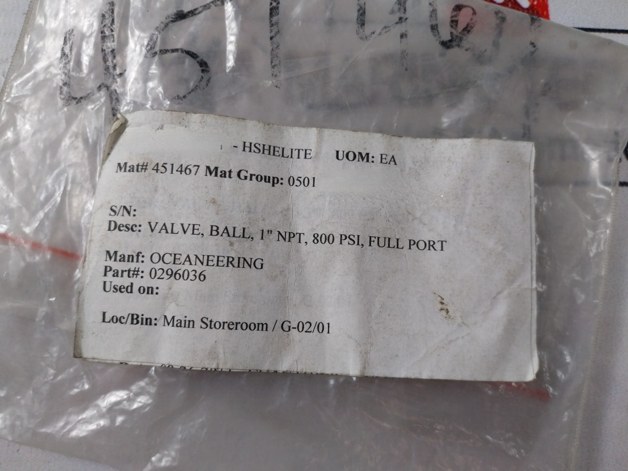 Svf Flow Controls 0296036 Ball Valve