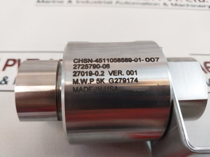 Gilmore Proserv CHSN-4511058589-01-007 Shuttle Valve 1/2 Sae