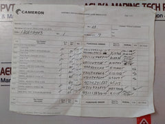 Cameron Parker Hannifin Freudenberg Oil & Gas 2185621-01-99 Hydraulic Regulator Repair Kit