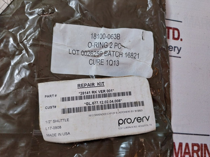 Gilmore 28153 Valve 28141 Rk