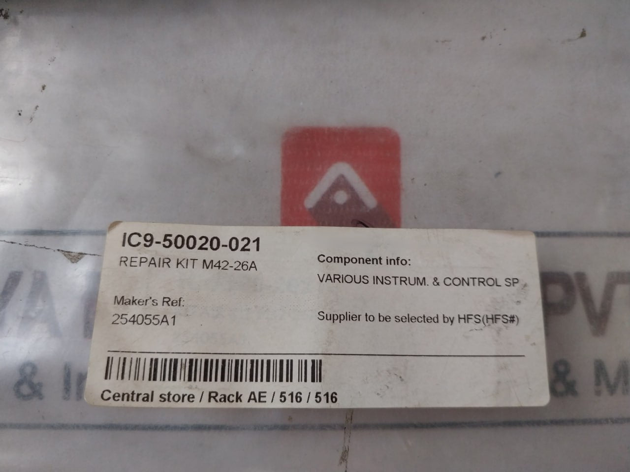 Bailey Meter M42-26a Repair Kit 254055a1