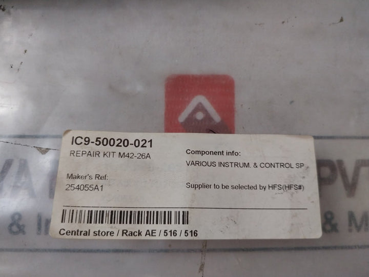 Bailey Meter M42-26a Repair Kit 254055a1