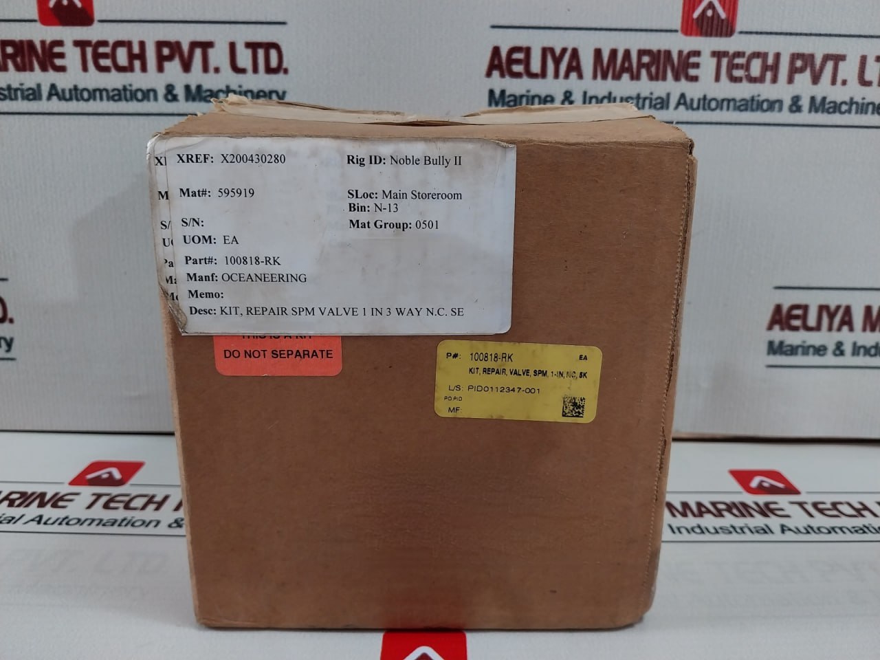 Oceaneering 100818-RK Repair SPM Valve Kit 100090-229 REV.A