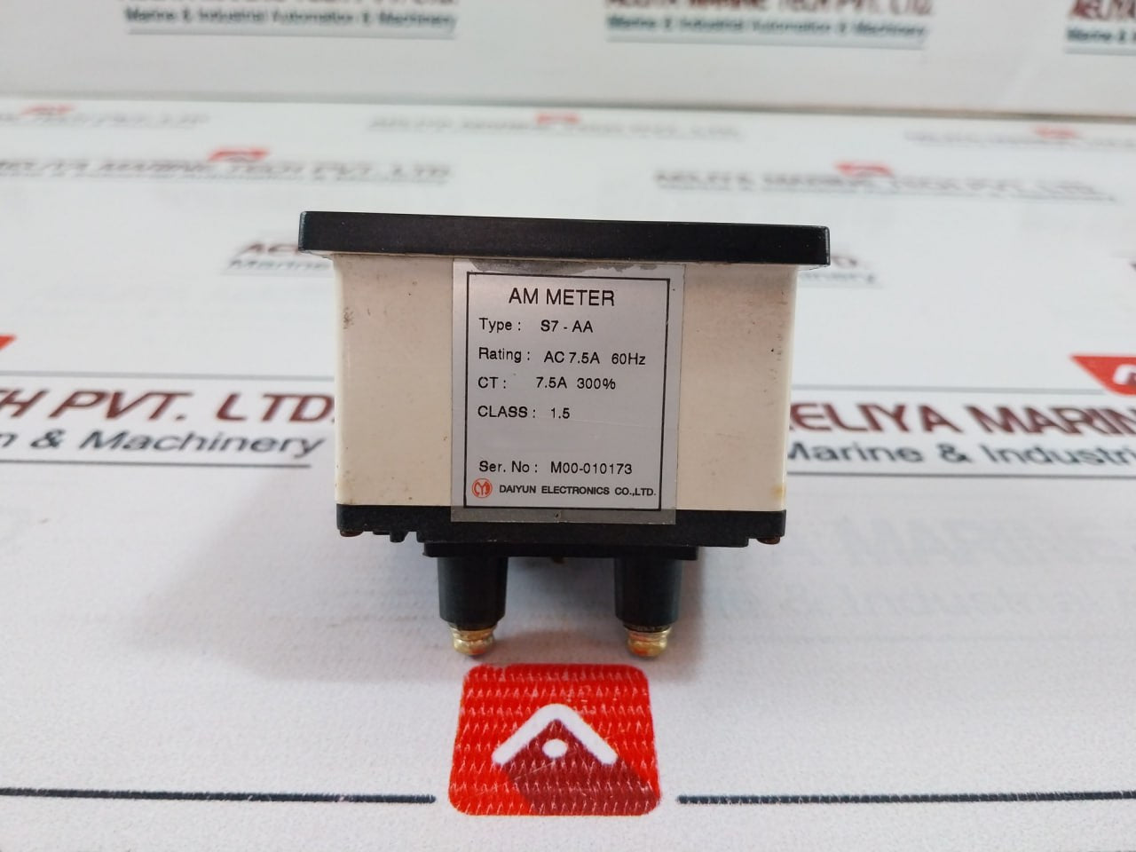Daiyun Electronics S7-aa Am Panel Meter 0-7.5/22.5A