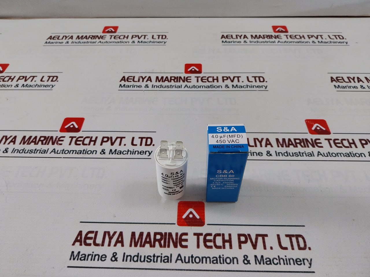 Lot of 36X S&A CBB60 Motor Running Capacitor 450VAC 50/60HZ 4.0uF(MFD)