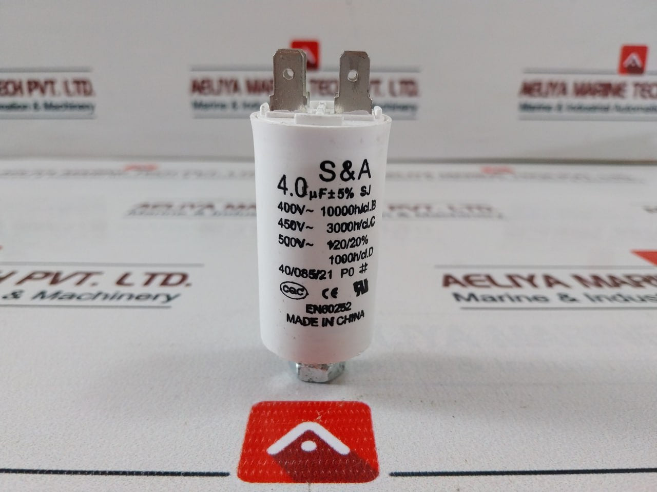 Lot of 36X S&A CBB60 Motor Running Capacitor 450VAC 50/60HZ 4.0uF(MFD)