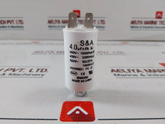 Lot of 36X S&A CBB60 Motor Running Capacitor 450VAC 50/60HZ 4.0uF(MFD)