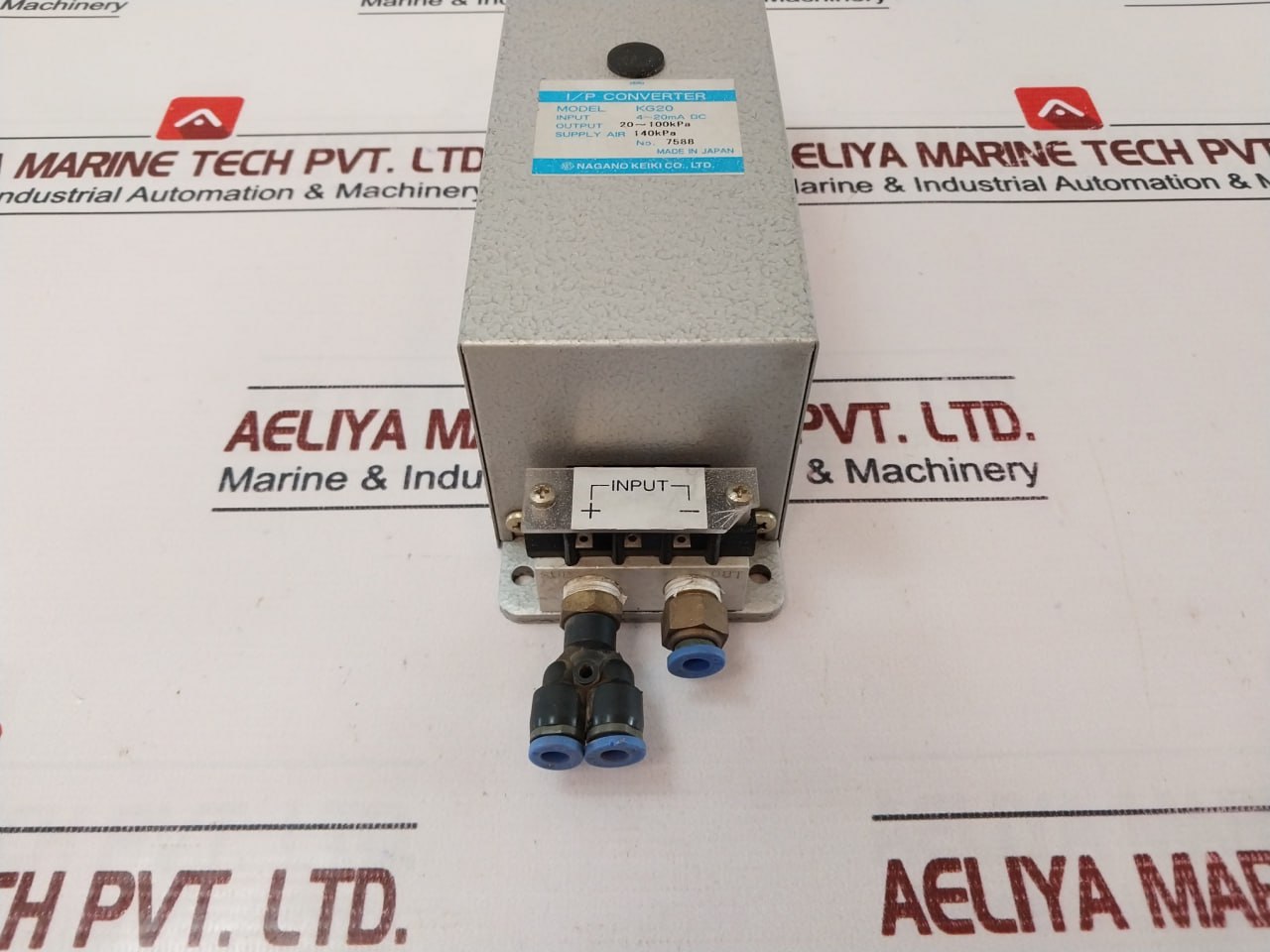 Nagano Keiki Kg20 I/P Converter 4-20Ma Dc 20-100 Kpa 140Kpa